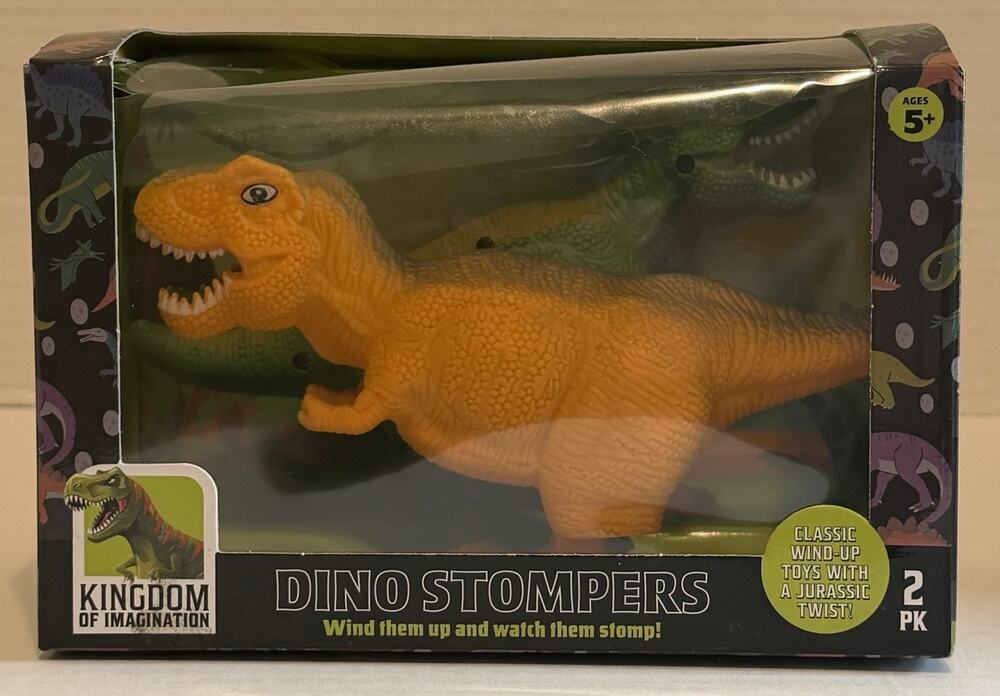 New Kingdom Of Imagination Dino Stompers 2-Pack "Wind Up And Watch Them Stomp
